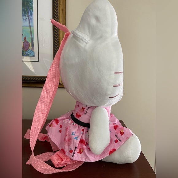 Sanrio HELLO KITTY Large Plush BACKPACK Bag Adjustable Pink Purple main image 7